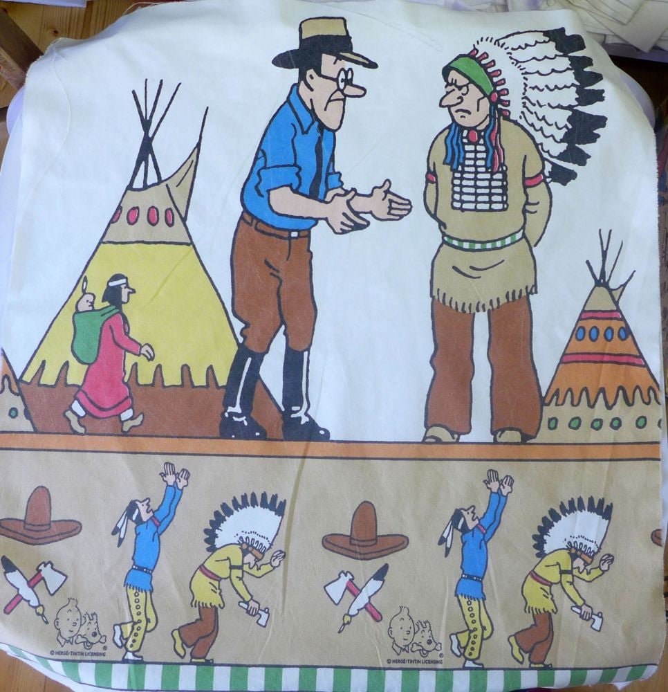 Tintin in America - Teepee - Cotton Panel