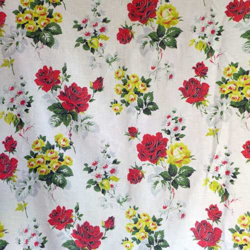 Vintage Roses Fabric - 84cm wide