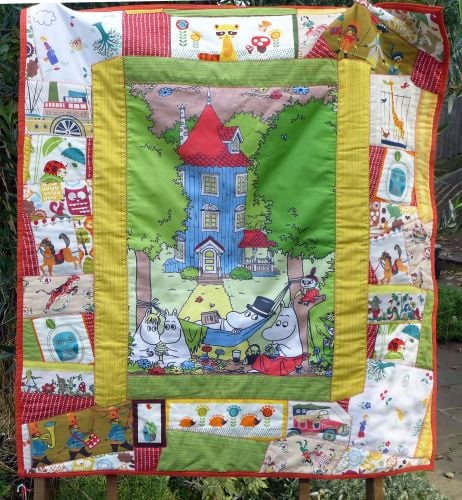 Vintage Patchwork Quilt - Moomins