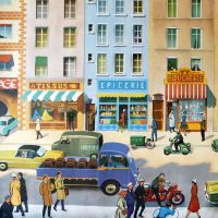 French Classroom Poster - High Street/Town Centre