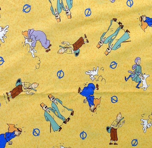 Vintage Tintin Fabric - Pharaoh - 58cm x 45cm