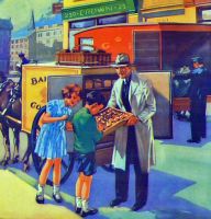 Vintage School Poster 1938 - The Baker