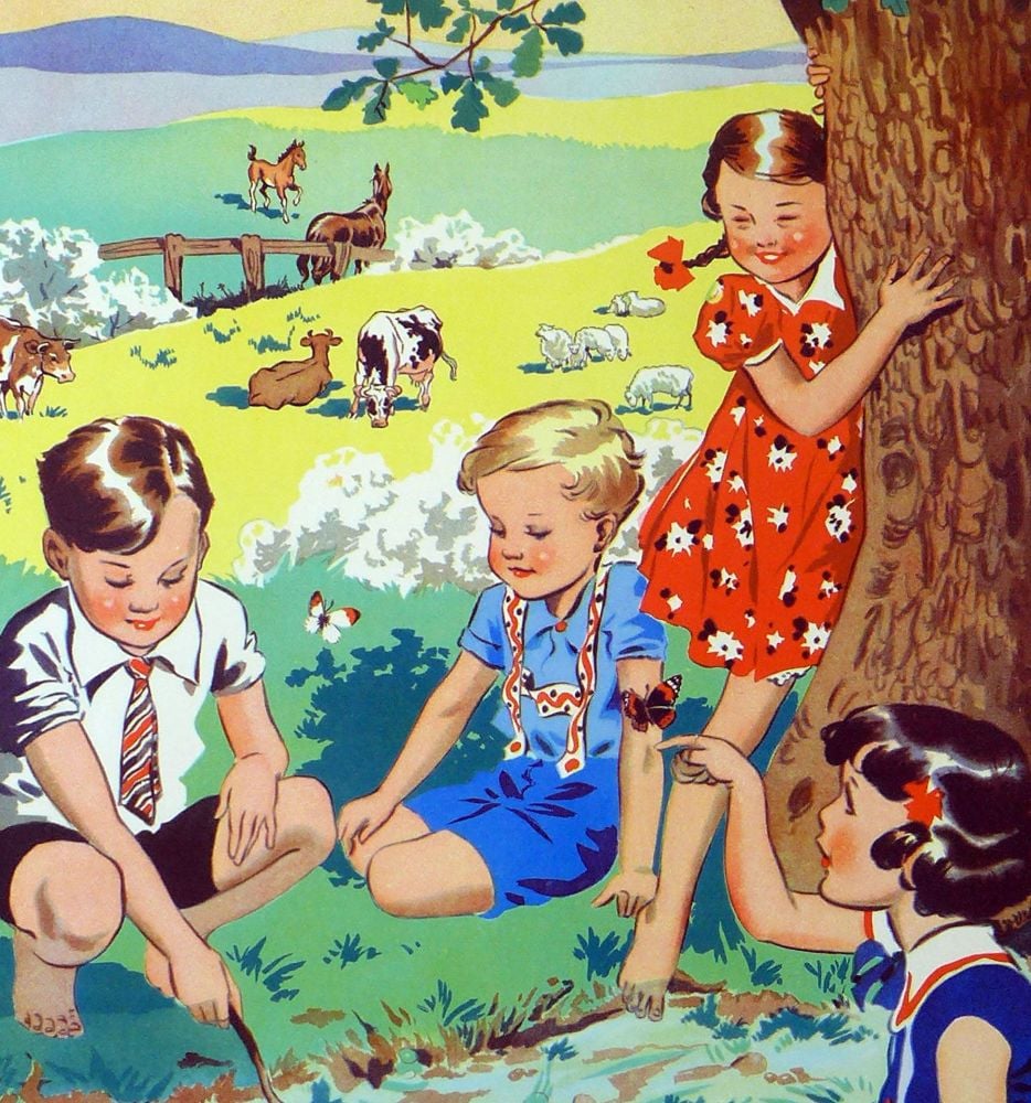 Vintage School Poster 1938 - Maytime