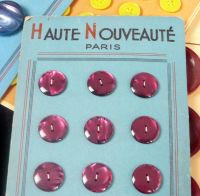 12 Vintage French Buttons