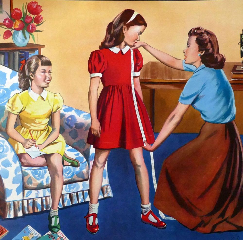 Vintage Classroom Poster - The New Frock