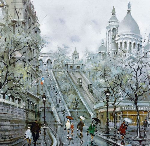 1960's Paris Print by Maurice Legendre