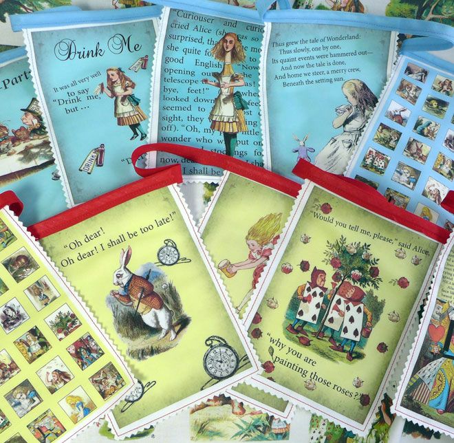 Alice in Wonderland Bunting