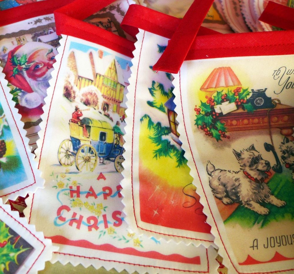Vintage Christmas Bunting