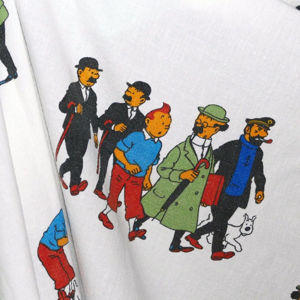 Tintin Characters Cotton - 133cm wide