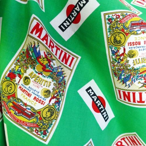 Vintage 1960's Martini Cotton - 88cm wide