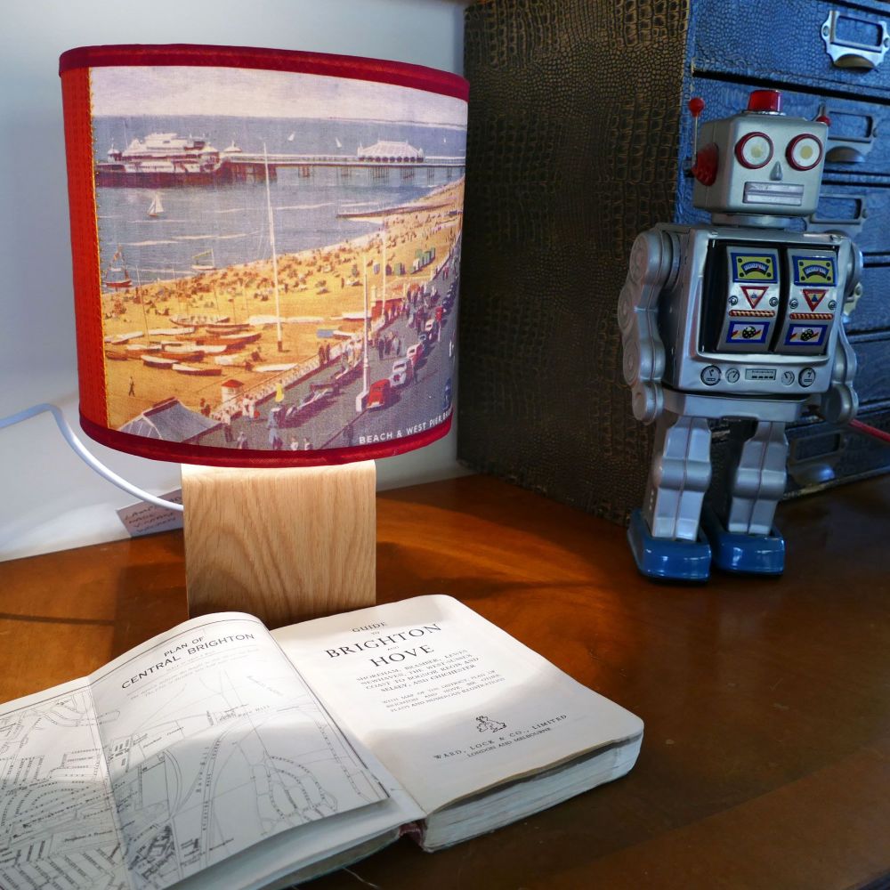 Brighton Postcard Lamp and Shade