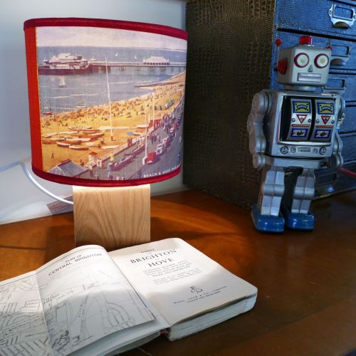 Brighton Postcard Lamp and Shade