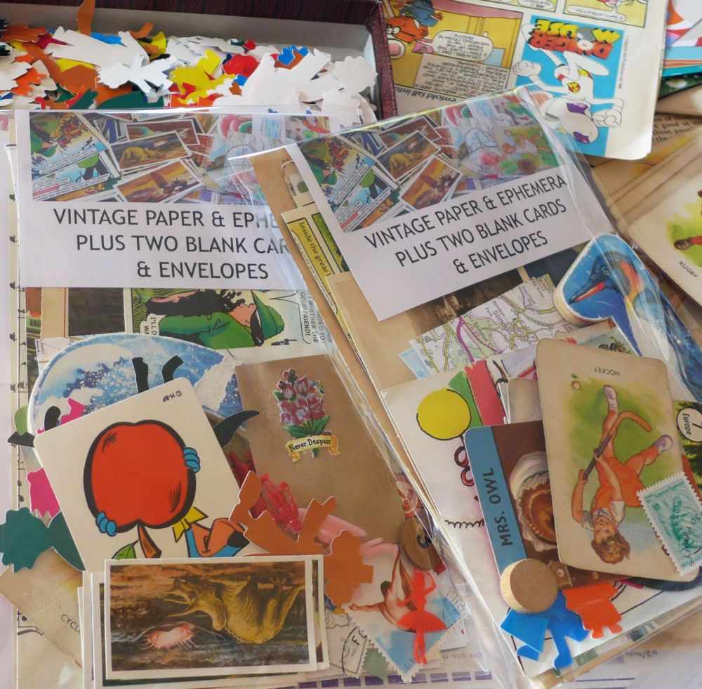 <!-- 003 -->Card Making Kit with Vintage Ephemera