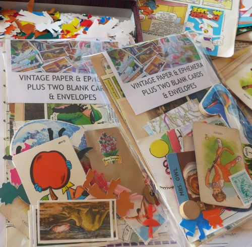 <!-- 003 -->Card Making Kit with Vintage Ephemera