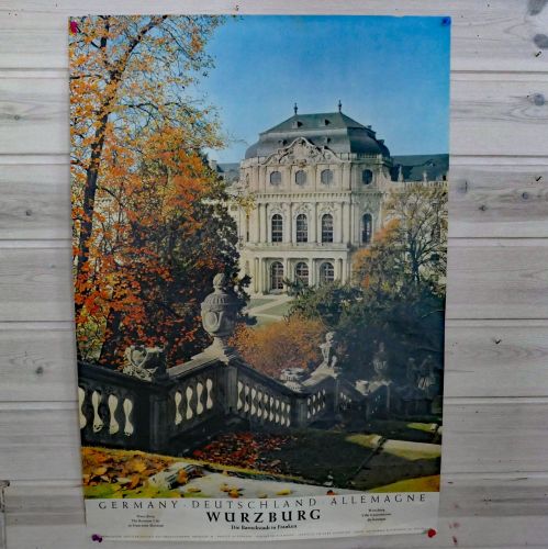 1930's Travel Poster - Germany - Wurzburg