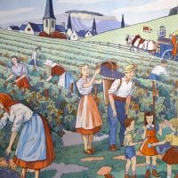 French Classroom Poster - Playground/Grape Pickers