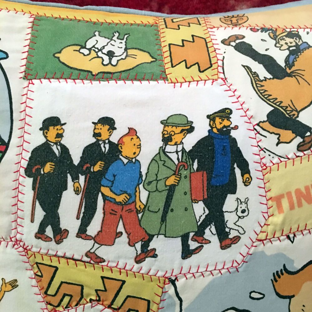 Tintin Patchwork Cushion - Aztec