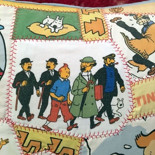 Tintin Patchwork Cushion - Aztec