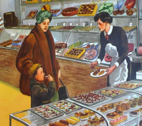 Vintage French Classroom Poster - Patisserie/School Clinic