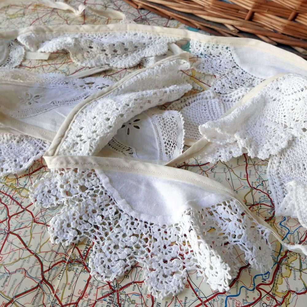 Vintage Doily Bunting - 3 Metres - String A