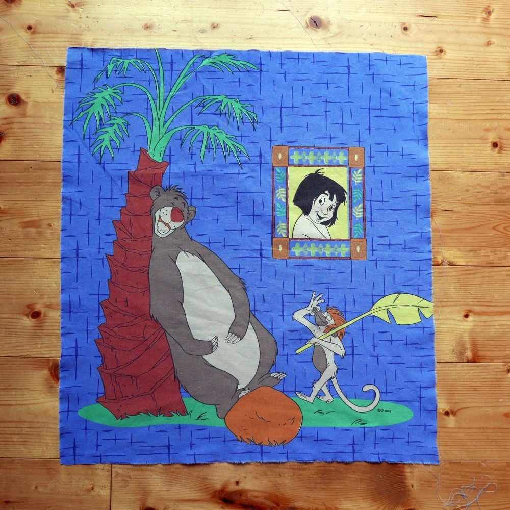 Jungle Book - Baloo Cotton Panel - 55cm x 55cm