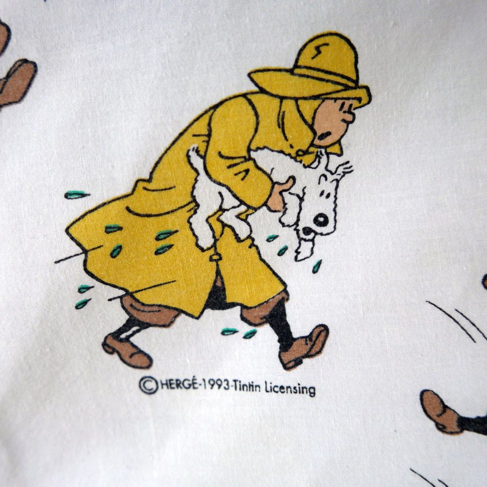 Vintage Tintin Fabric -The Shooting Star - 40cm x 40cm