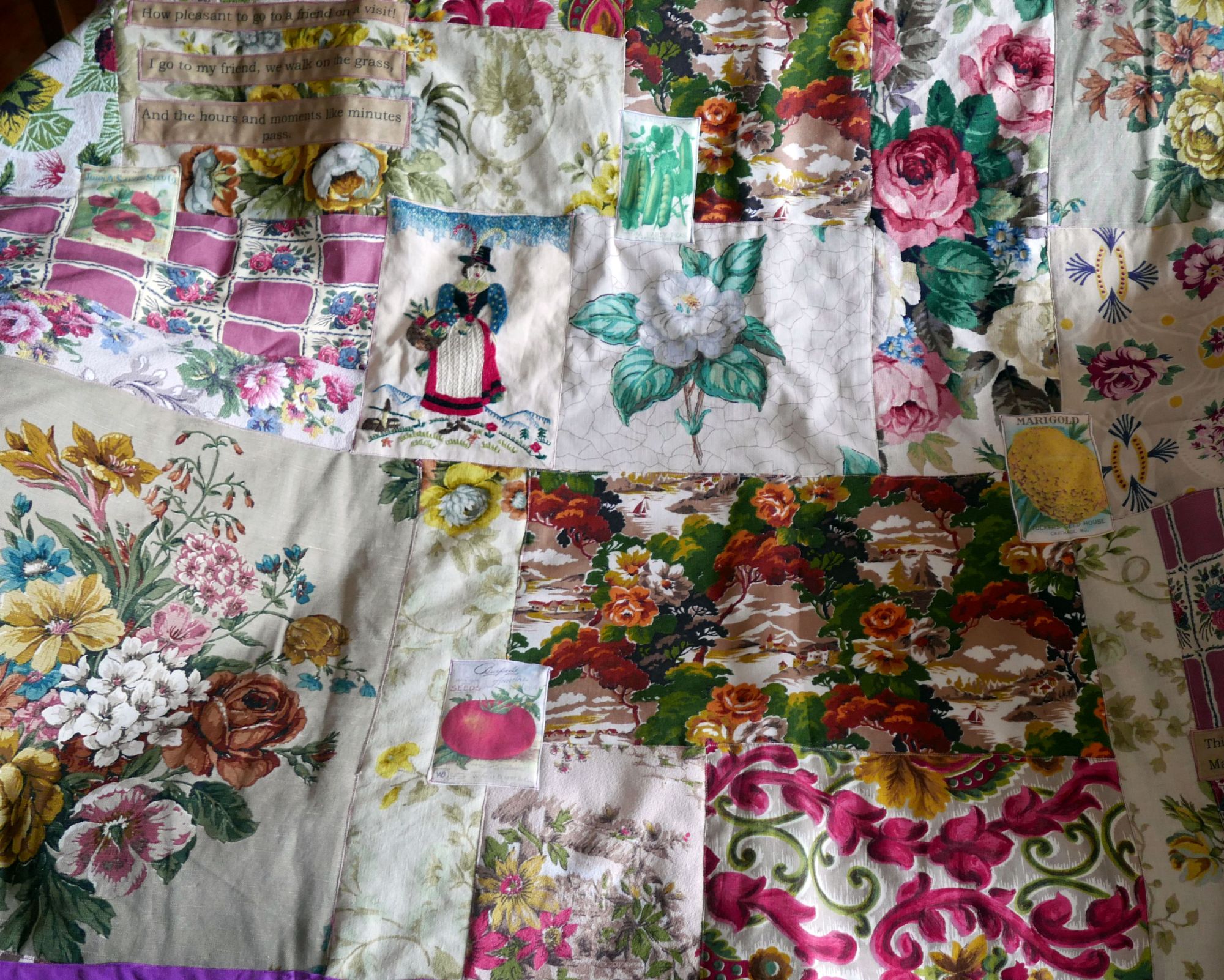 vintage fabrics quilt