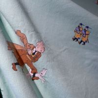 Tintin Character Cotton - Green - 120cm x 50cm