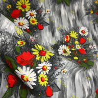 Vintage French Floral Fabric - 140cm x 150cm