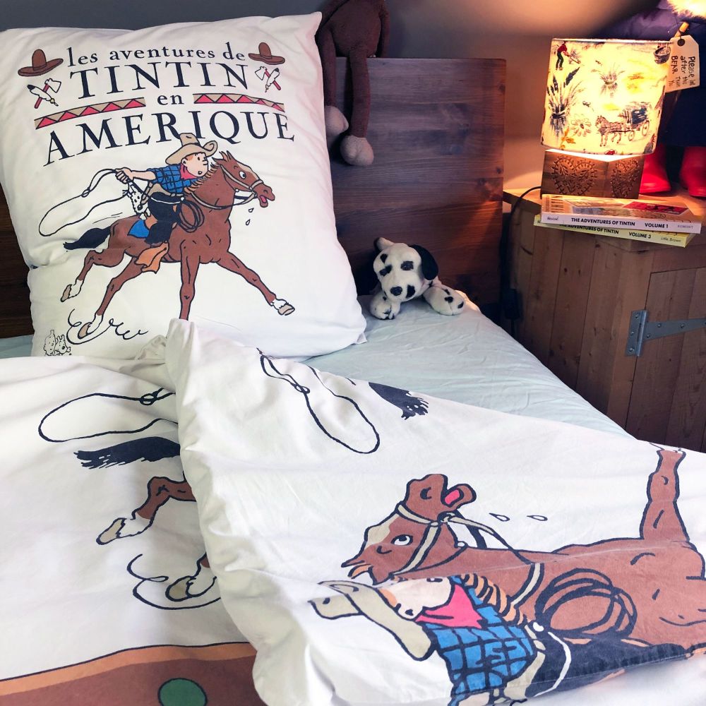 Vintage Tintin Duvet Set America