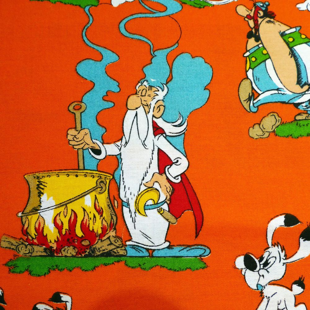 Rare Vintage Asterix Cotton - 66cm x 70cm