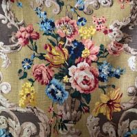 Floral Rococo Linen by Mulberry - 66cm x 100cm