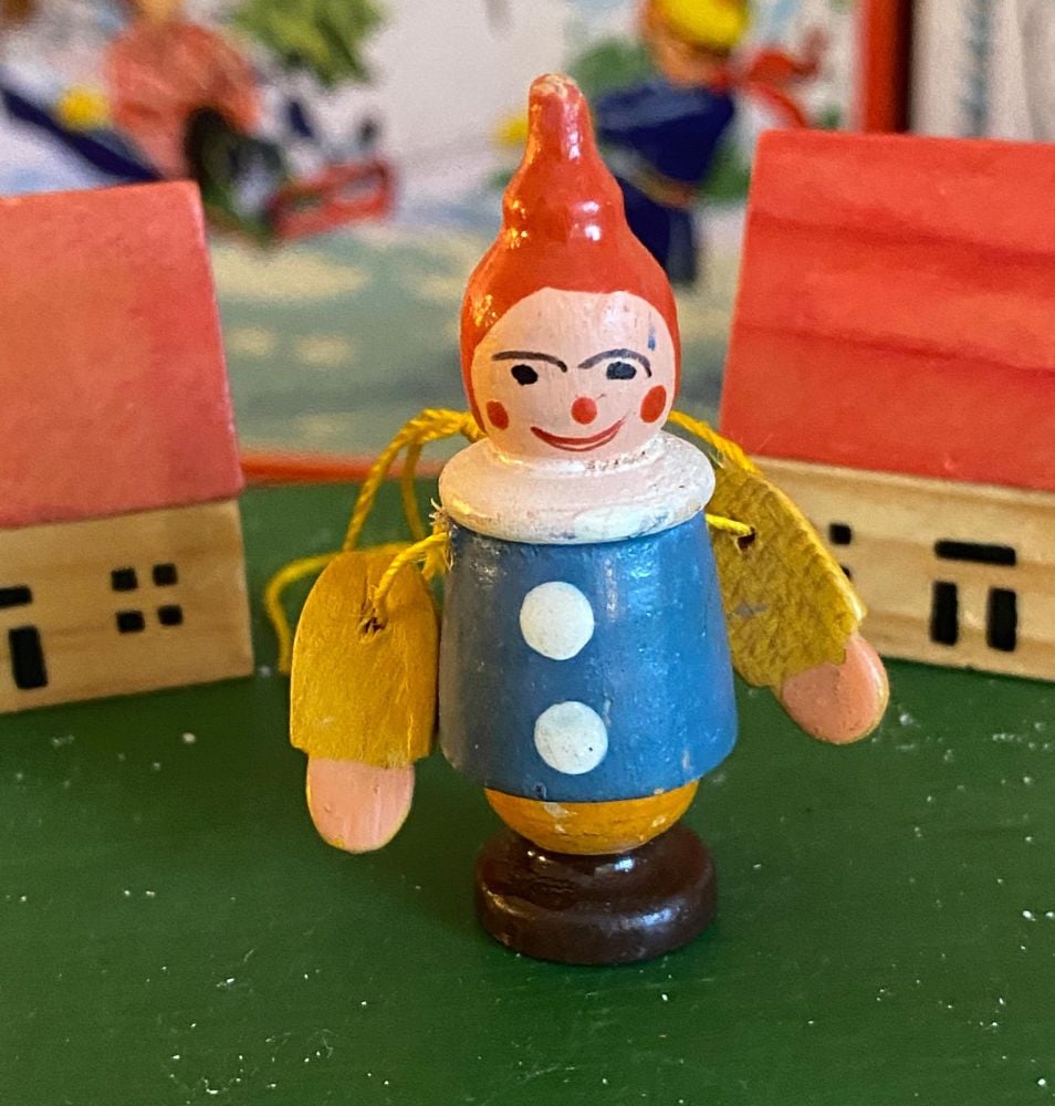 Handmade 1930's Wooden Christmas Ornaments
