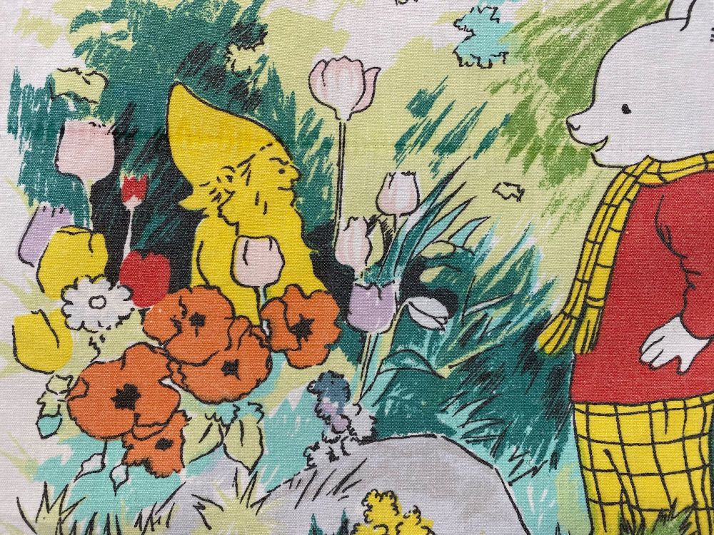 Rupert Bear Vintage Cotton Panel -  Yellow Gnome