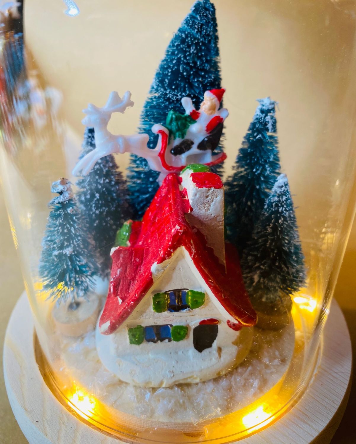 light up christmas scene