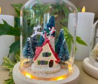 Christmas Light Up Scene - Vintage Christmas - Father Christmas