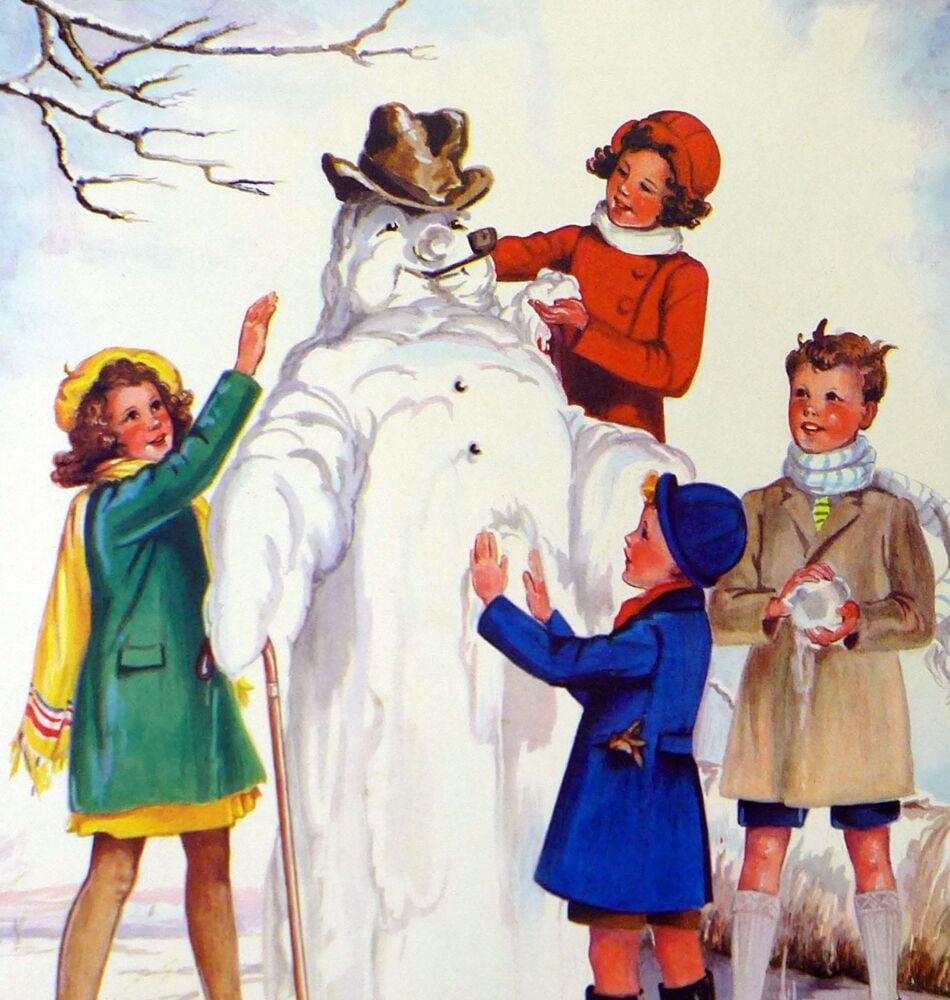 Vintage School Poster 1938 - The Snowman