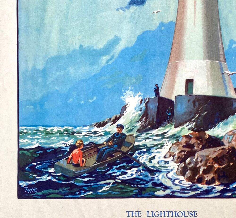 Vintage School Poster 1938 - The Lighthouse