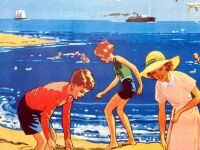 Vintage School Poster 1938 - The Seashore