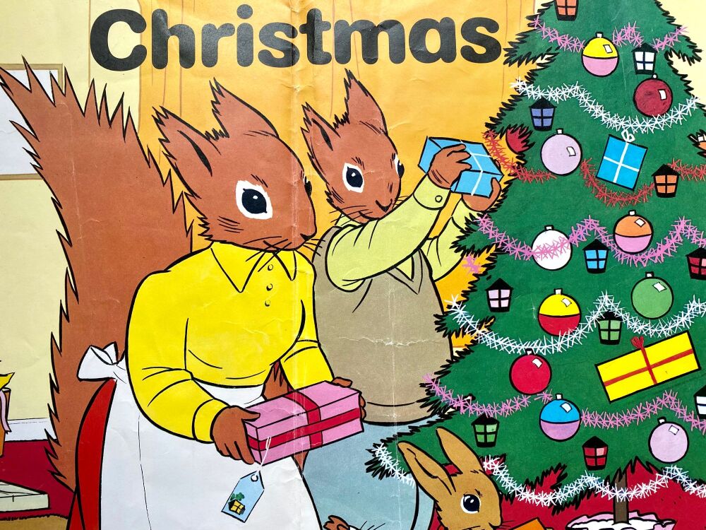 Original Tufty Club Safety Poster - Christmas