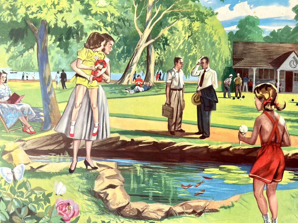 Vintage School Poster - 1950's - A Sunny Day