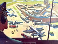 Vintage Classroom Poster - The Airport - 1962