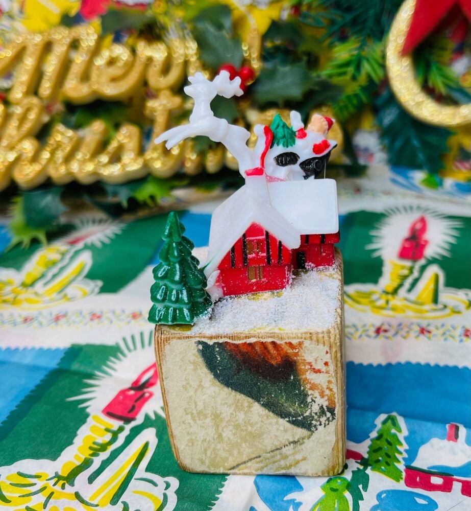 Vintage  Christmas Decorations - Handmade - Single Block Size