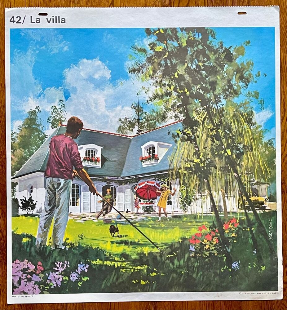 1960's French School Poster - The Villa/The Dog