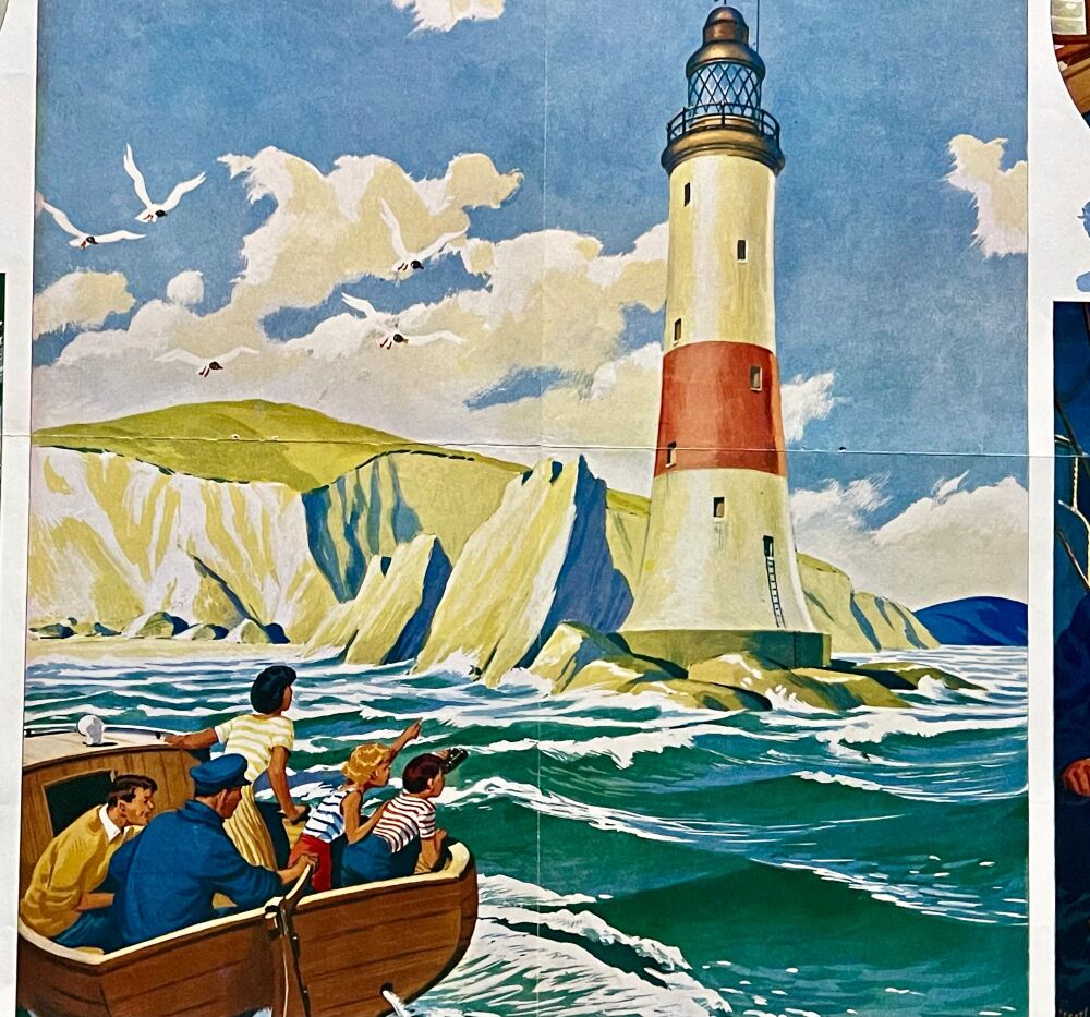 Vintage School Print - The Lighthouse