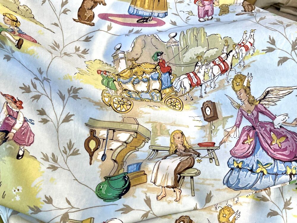 1950's Sanderson Fairytale Fabric - 170cm x 75cm