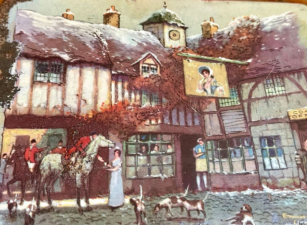 Vintage Winter Tin - 1940's/50's - Parkinsons Doncaster