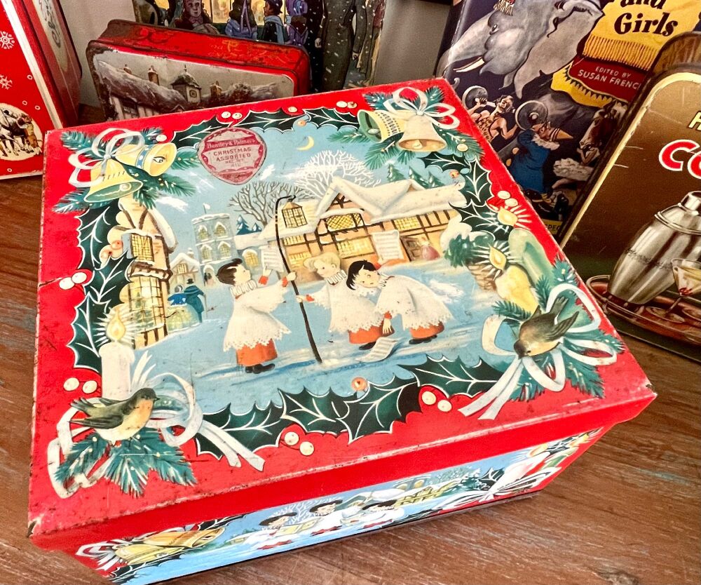 Vintage Christmas Tin - Robins