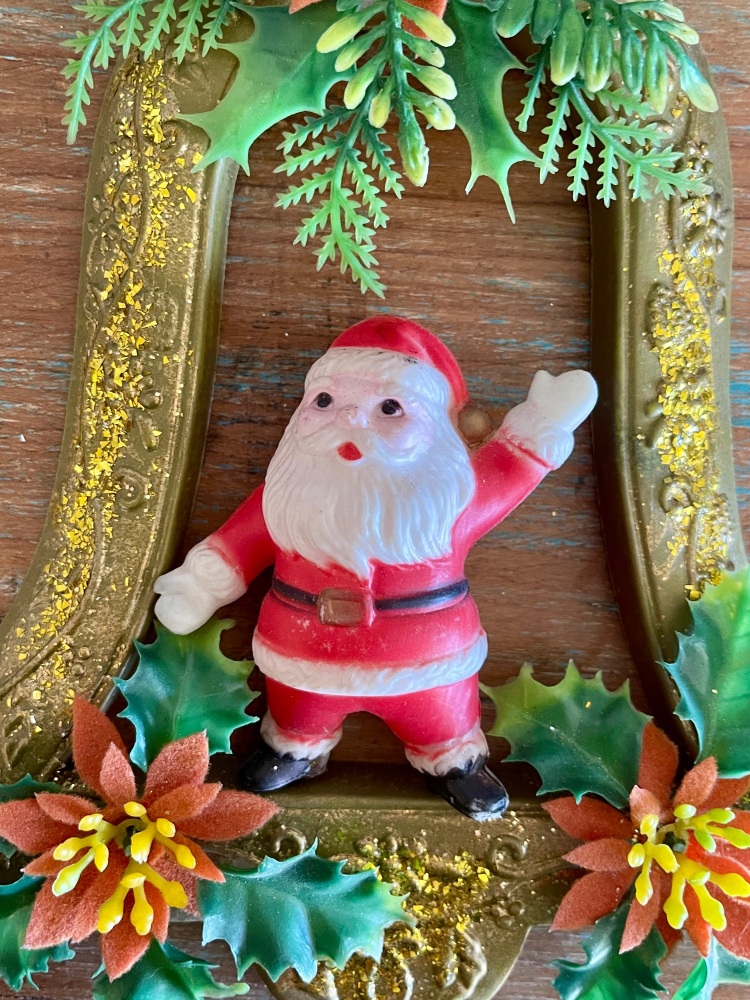Large Mid-Century Father Christmas Decoration - Hong Kong - 1960's - Vintage Christmas