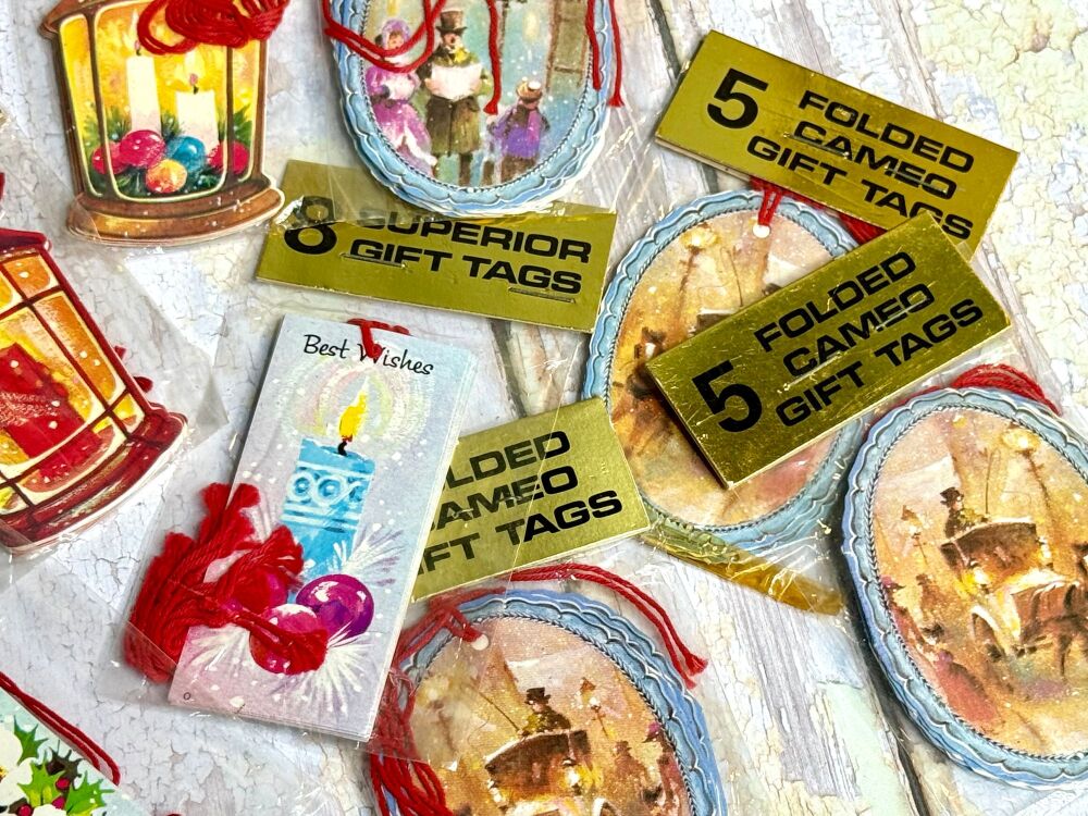 Original Vintage Christmas Gift Tags